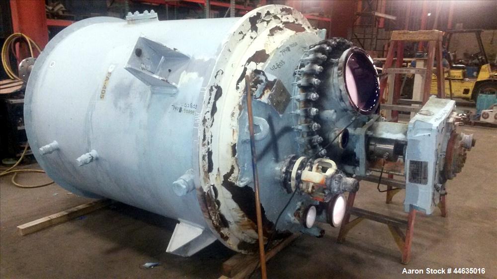 Used 1000 Gallon Dedietrich Glass Lined Reactor