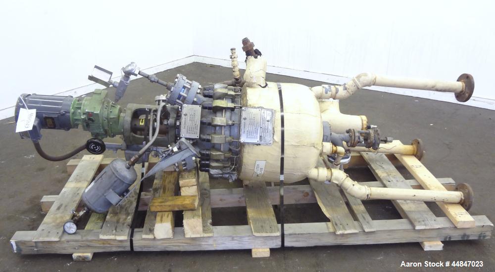Used 10 Gallon De Dietrich Clamp Top Glass Lined Reactor