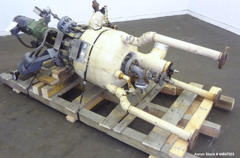 Used 10 Gallon De Dietrich Clamp Top Glass Lined Reactor