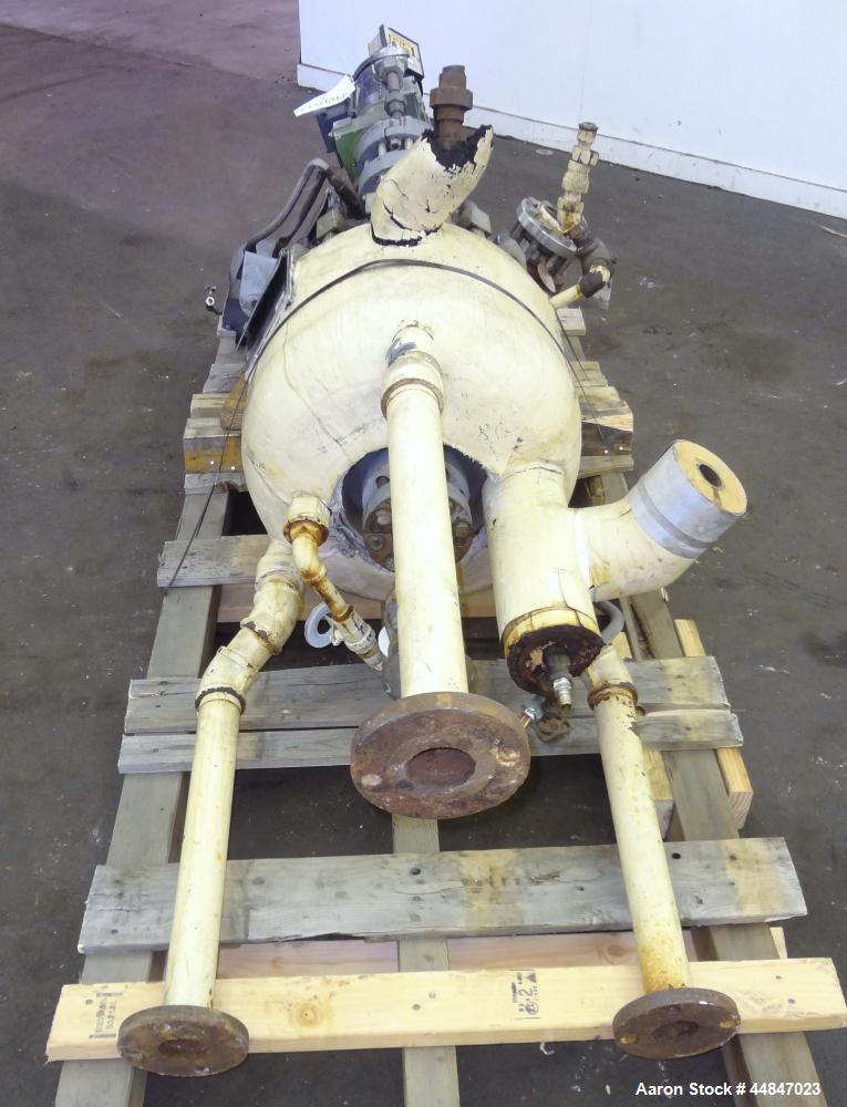 Used 10 Gallon De Dietrich Clamp Top Glass Lined Reactor