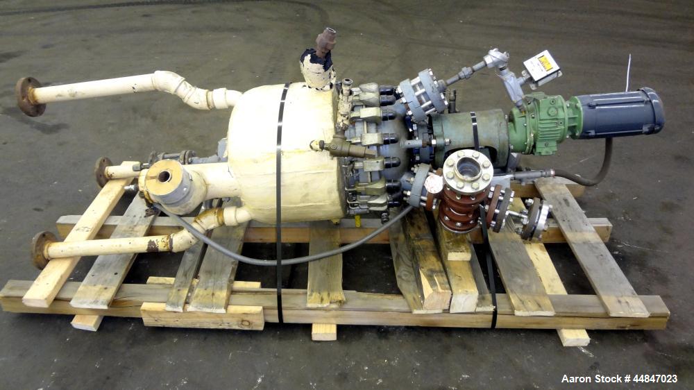 Used 10 Gallon De Dietrich Clamp Top Glass Lined Reactor