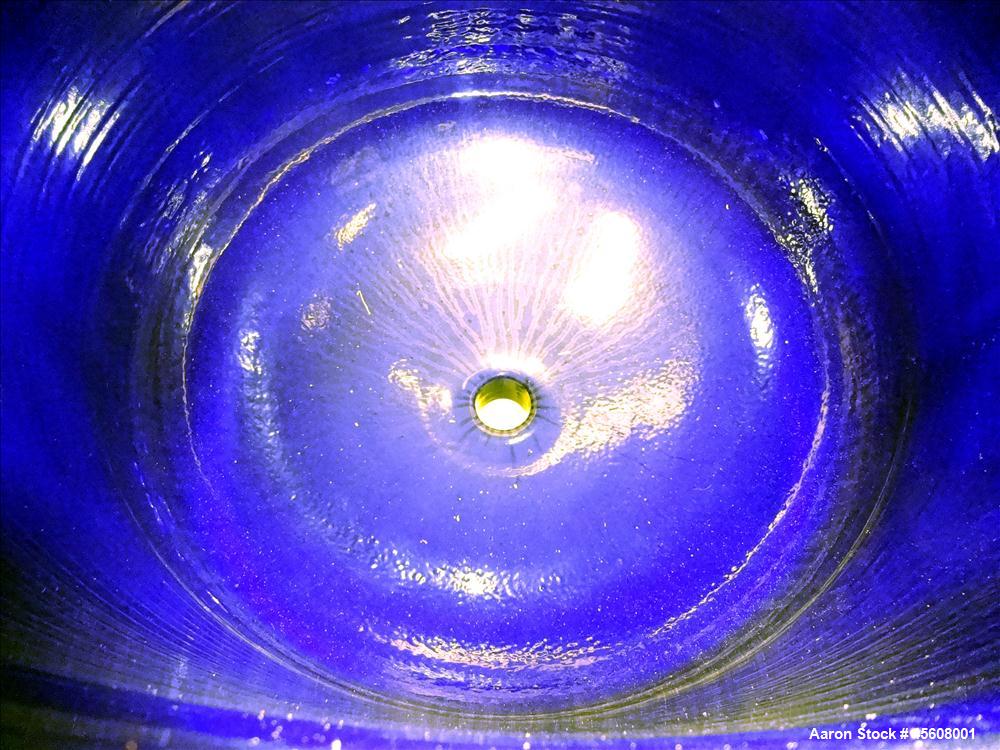 Used Dedietrich Clamp Top Clamp Glass Lined Reactor, 100 Gallon, 3008 Blue Glas