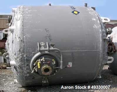 Used Dedietrich Glass Lined Reactor, 5000 Gallon