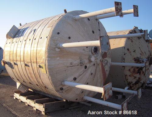 Used De Dietrich Glass Lined Reactor Body, 5000 Gallon, 3008 Blue Glass, Vertical. Approximately 108'' diameter x 108'' straight side, dish top and bottom. Internal rated 100 PSI at 400 Degrees F, ja...