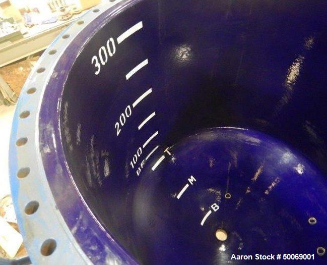Used- De Dietrich FTJ Bolt Top Glass Lined Reactor, 300 Gallon