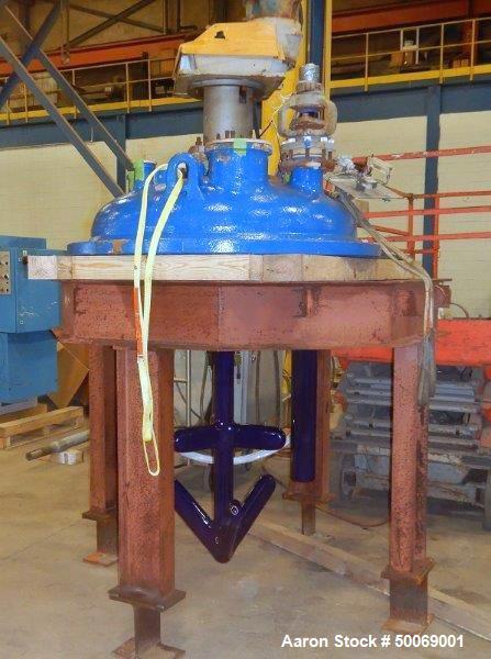Used De Dietrich FTJ Bolt Top Glass Lined Reactor, 300 Gallon