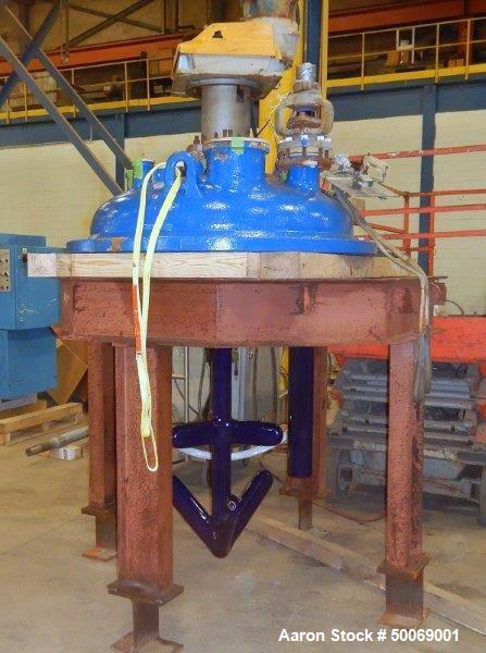 Used- De Dietrich FTJ Bolt Top Glass Lined Reactor, 300 Gallon