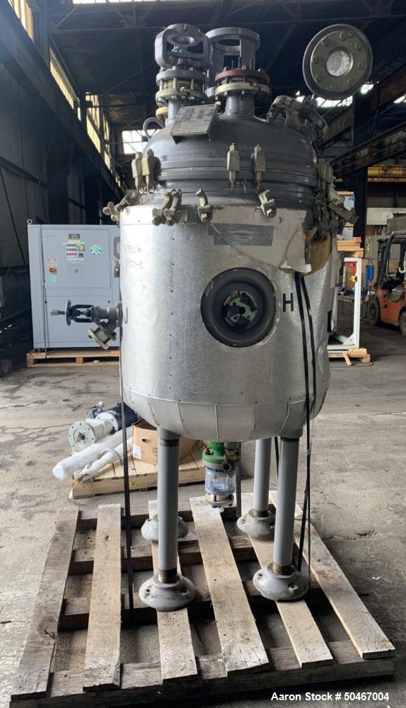 Used Dedietrich Glass Lined Reactor, 100 Gallon