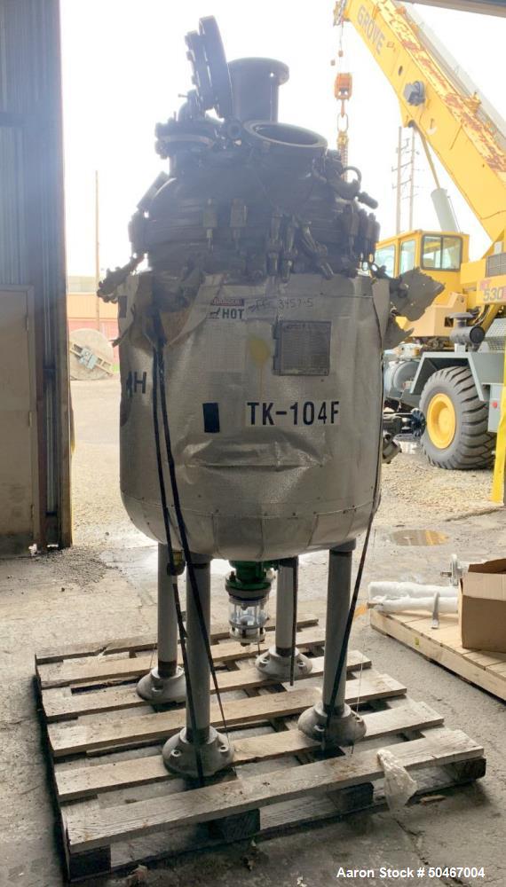 Used Dedietrich Glass Lined Reactor, 100 Gallon
