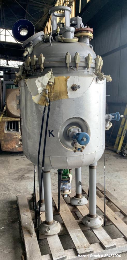 Used Dedietrich Glass Lined Reactor, 100 Gallon