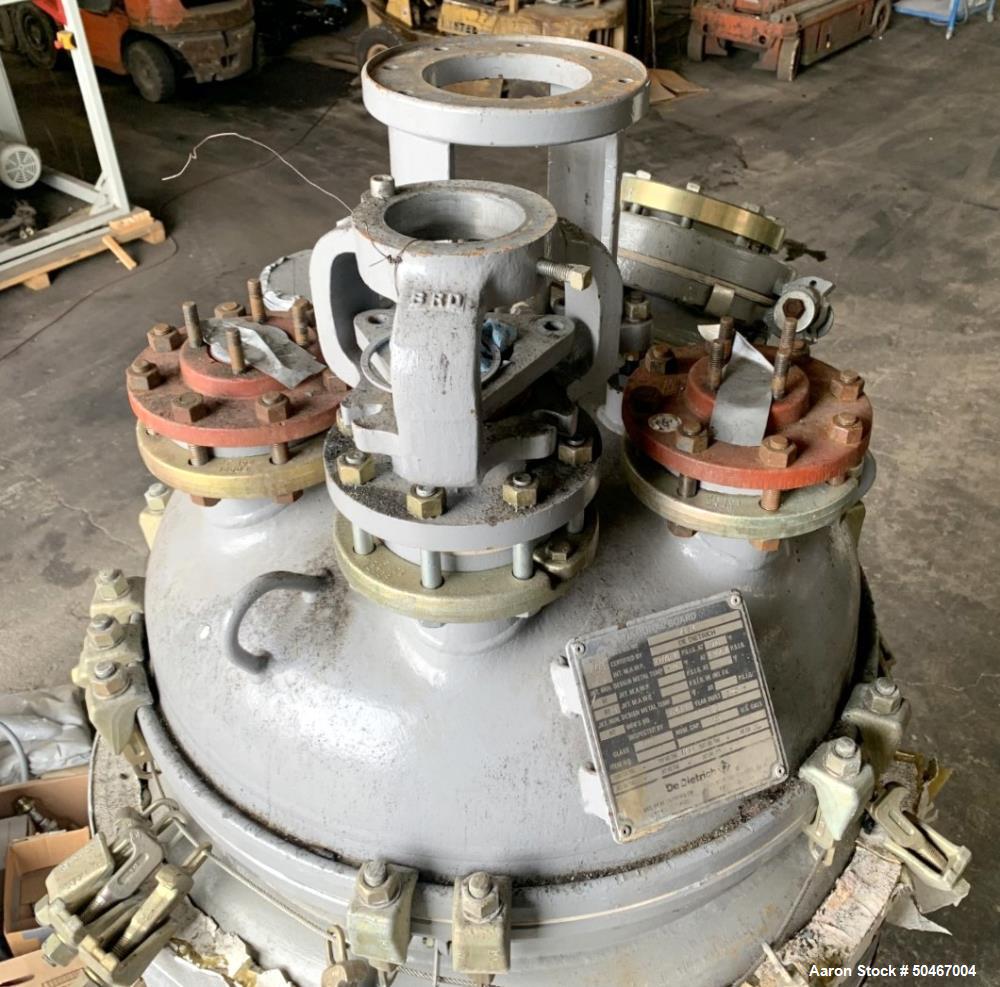 Used Dedietrich Glass Lined Reactor, 100 Gallon