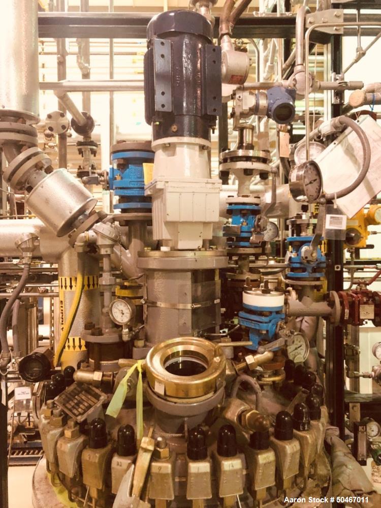 Used Dedietrich Glass Lined Reactor, 50 Gallon.