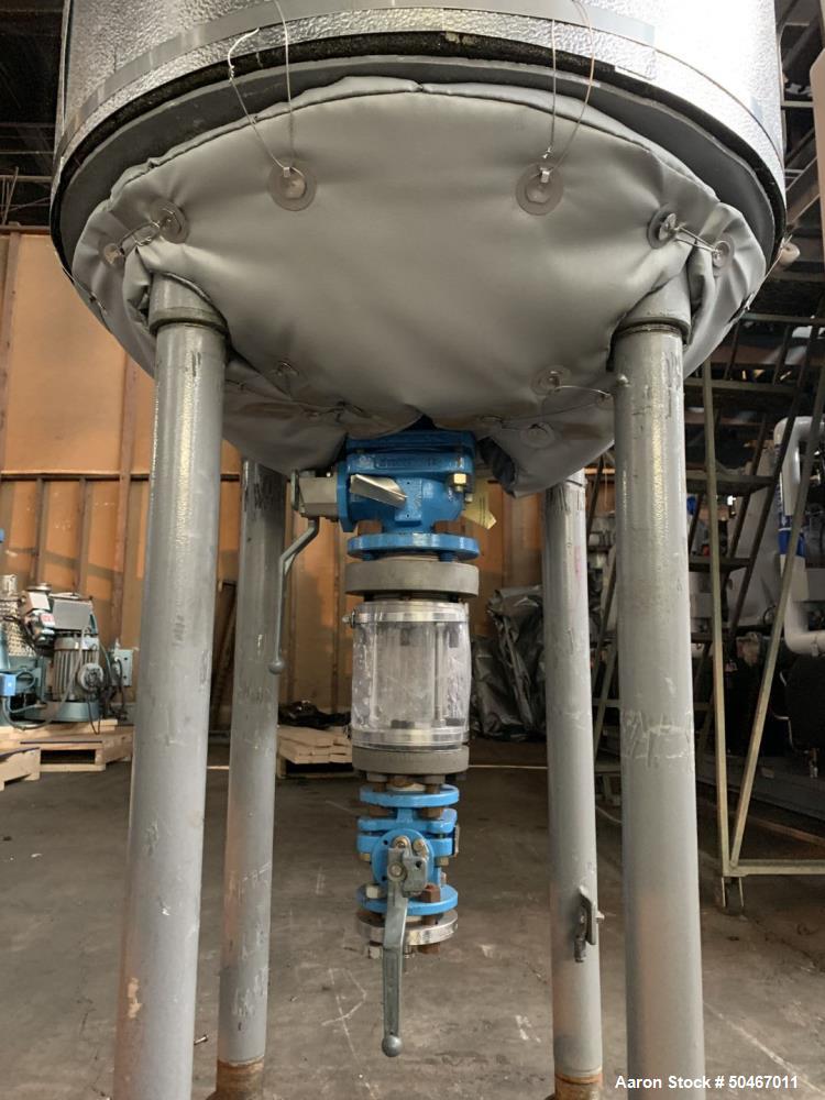 Used Dedietrich Glass Lined Reactor, 50 Gallon.