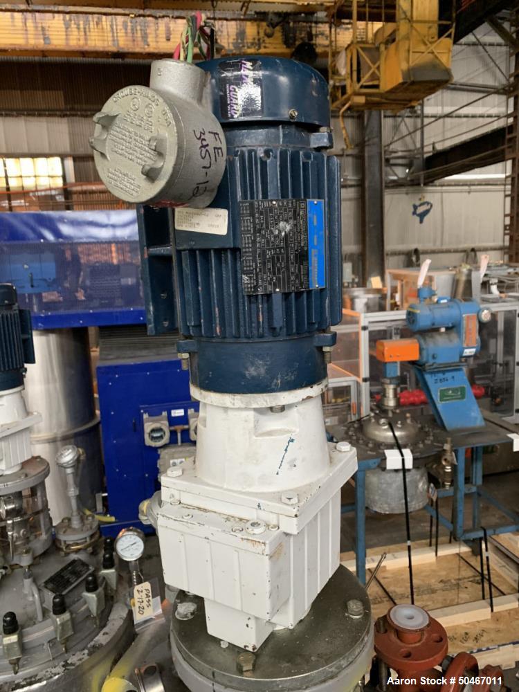 Used Dedietrich Glass Lined Reactor, 50 Gallon.