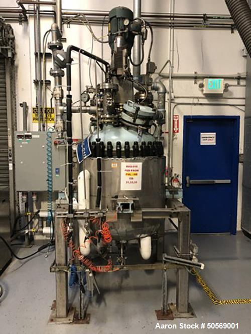 Used Pfaudler Glass-Lined Reactor,100 Gallon
