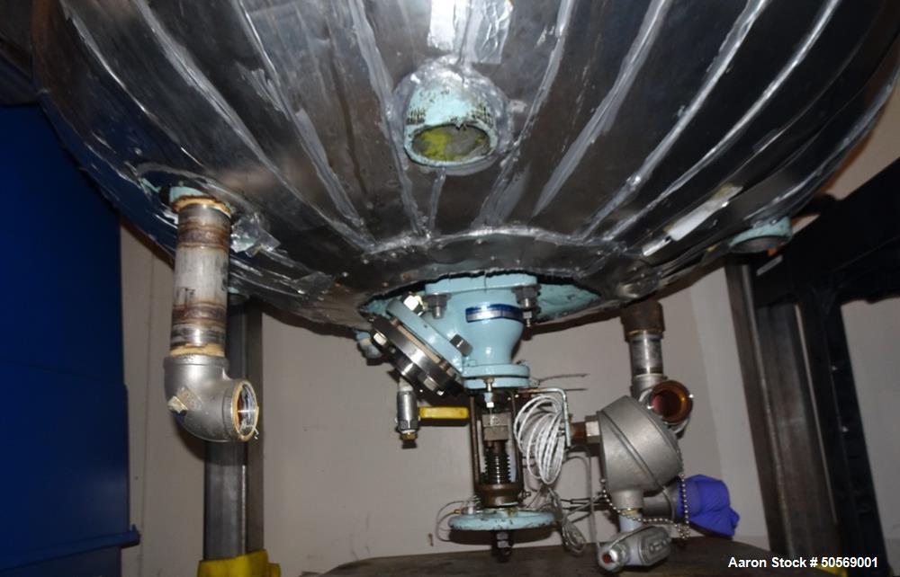 Used Pfaudler Glass-Lined Reactor,100 Gallon