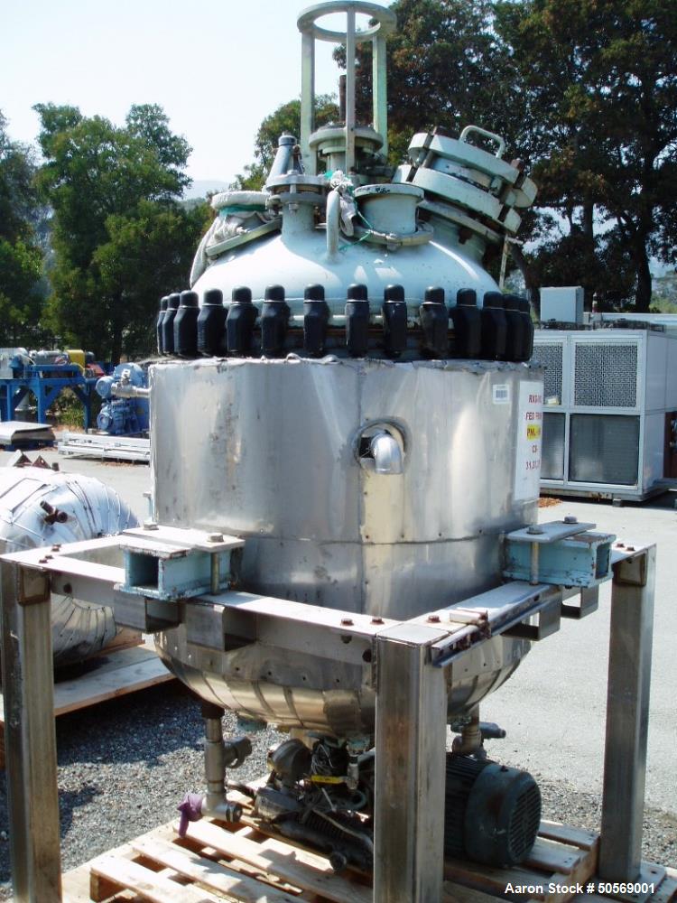 Used Pfaudler Glass-Lined Reactor,100 Gallon