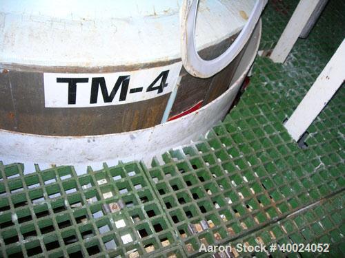 Used: Pfaudler clamp top glass lined dual rated, lethal service reactor, 200 gallon, 9129 white glass, model EC-40-200-100-100. 40" diameter x 35" straight side. Dished clamp on top, dish bottom. Int...