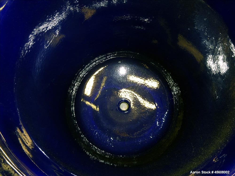 Used Pfaudler Glass Lined Reactor, 50 Gallon, 3315 Blue Glass, Vertical.