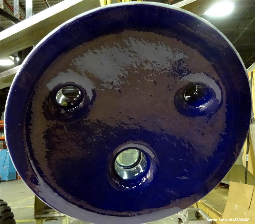 Used Pfaudler Glass Lined Reactor, 50 Gallon, 3315 Blue Glass, Vertical.