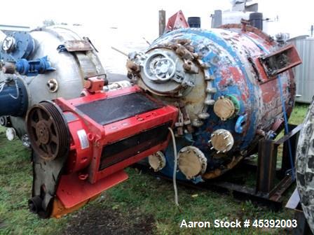 Used Pfaudler-Balfour Glass Lined Reactor, 2500 Liter (660 gallon)