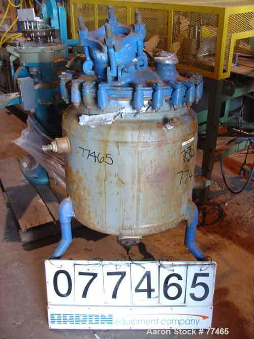 USED: Pfaudler 30 Gallon Glass Lined Reactor, 20" diameter x 15" straight side. Hemi top, dished bottom. Internal rating 30 psi at 650 degrees F. Jacket rating 115 psi at 350 degrees F. Top bolt on h...