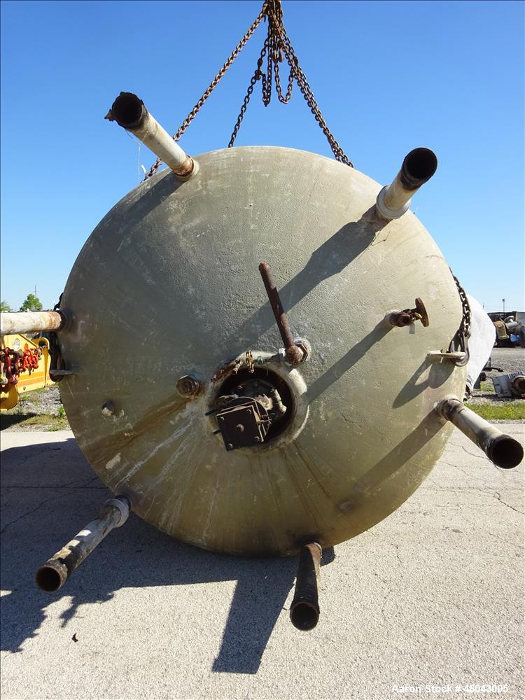 Used Pfaudler Glass Lined Reactor, 4,000 Gallon, Vertical.