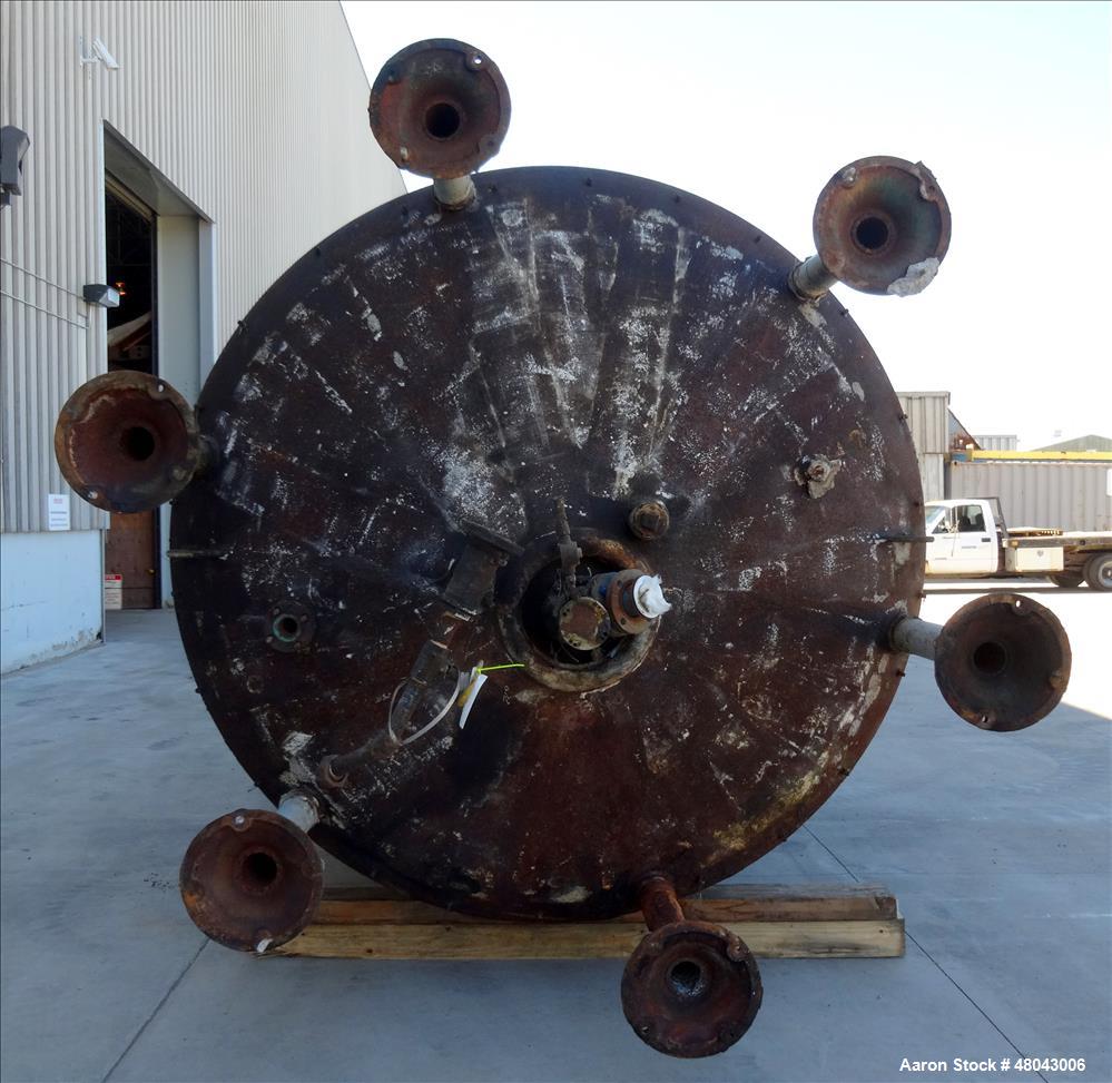 Used Pfaudler Glass Lined Reactor, 4,000 Gallon, 3315 Blue Glass, Vertical.
