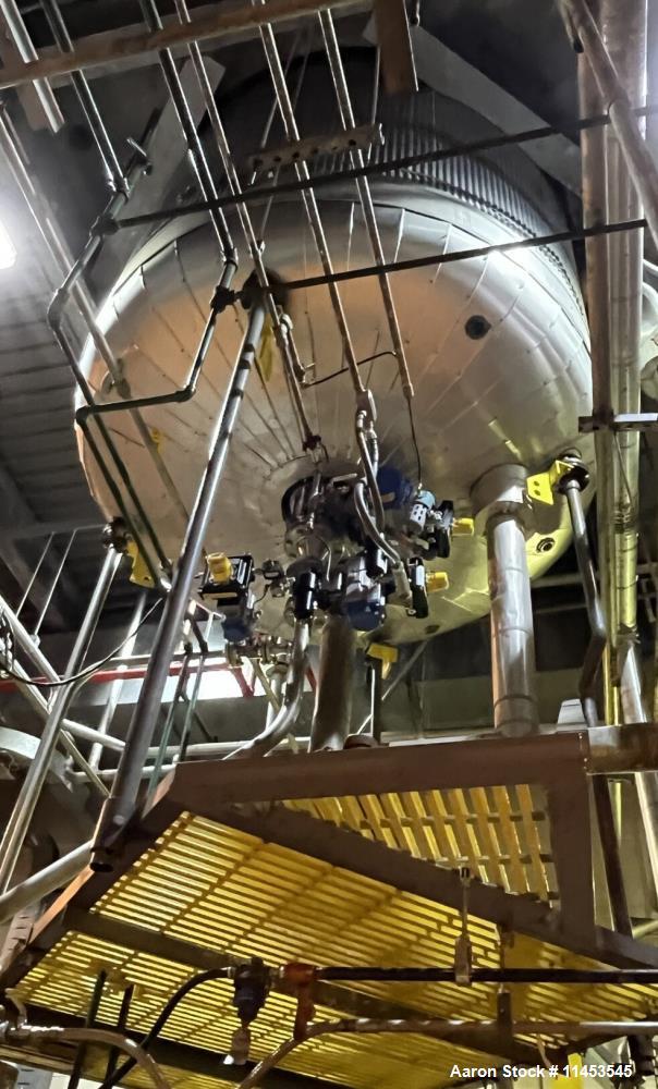 Used 2,000 Gallon Pfaudler Glass Lined Reactor