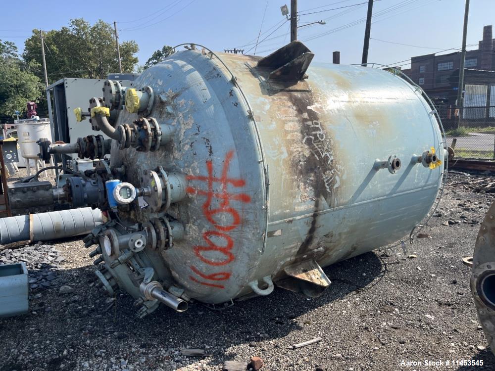 Used 2,000 Gallon Pfaudler Glass Lined Reactor