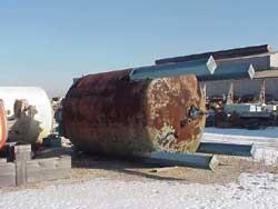 Used Pfaudler K Series Glass Lined Reactor, 5000 Gallon, Model K-102-5000. 5015 Blue glass. 102" Diameter x 138" straight side, dished top and bottom. Internal rated 100 psi/FV at 450 deg F, jacket i...