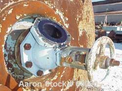 Used Pfaudler K Series Glass Lined Reactor, 5000 Gallon, Model K-102-5000. 5015 Blue glass. 102" Diameter x 138" straight side, dished top and bottom. Internal rated 100 psi/FV at 450 deg F, jacket i...