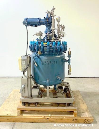 Used Pfaudler Glass Lined Reactor, 50 Gallons