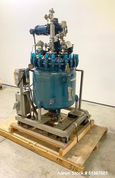 Used Pfaudler Glass Lined Reactor, 50 Gallons