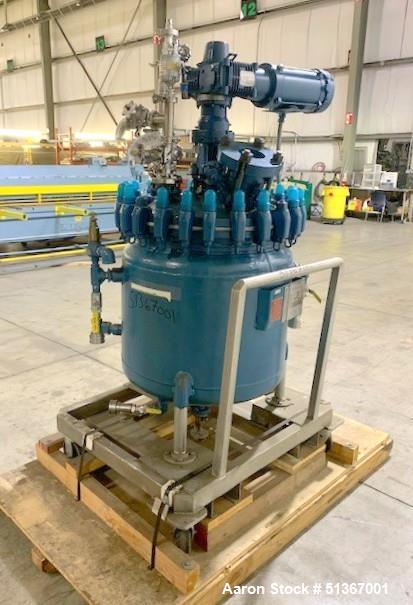 Used Pfaudler Glass Lined Reactor, 50 Gallons