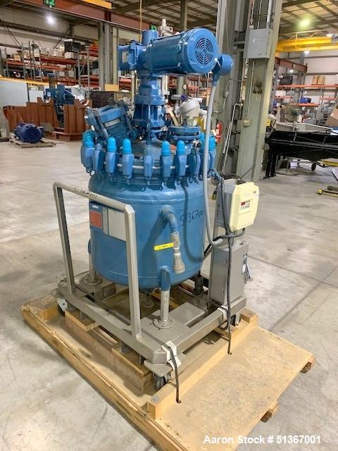 Used Pfaudler Glass Lined Reactor, 50 Gallons