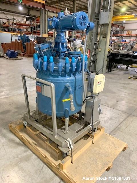 Used- Pfaudler Glass Lined Reactor, 50 Gallons