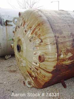 USED: Pfaudler 1000 gallon glass lined reactor. 60" x 72" straightside. Internal rating 100 psi/FV @ 450 deg F. Jacket rated 90 psi @450 deg F. Complete with a 5RW fixed gear drive system 18:1 overal...