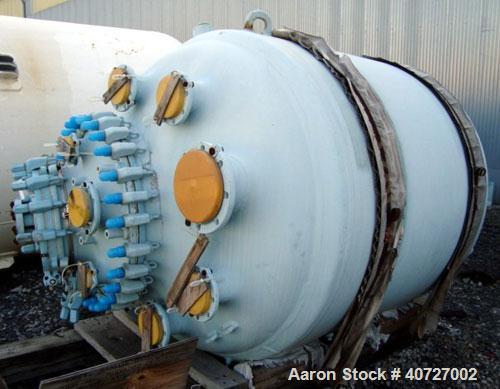 Unused- Pfaudler Glass Lined Reactor Body, 750 gallon. 60" diameter x 56" straight side, dished top and botoom. 9129 glass with calibration lines. Internal rated 100 psi/FV at 450 deg F, jacket rated...