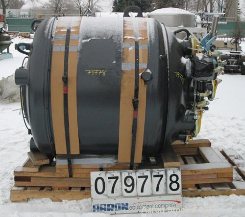 Unused-UNUSED: Pfaudler glass lined reactor body, 300 gallon, RA48-300-150-90. 48" diameter x 33" straight side. Dished top and bottom. Internalrated 150/FV psi at 450 deg F. Carbon steel jacket rate...