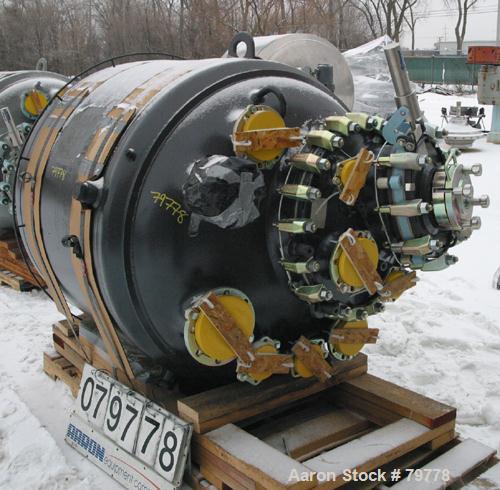 Unused-UNUSED: Pfaudler glass lined reactor body, 300 gallon, RA48-300-150-90. 48" diameter x 33" straight side. Dished top and bottom. Internalrated 150/FV psi at 450 deg F. Carbon steel jacket rate...