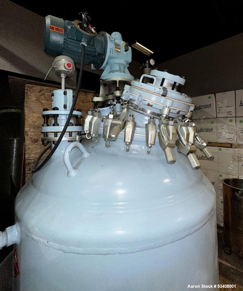 New & Unused Pfaudler RA-48-300. 300 Gallon Glass lined reactor.