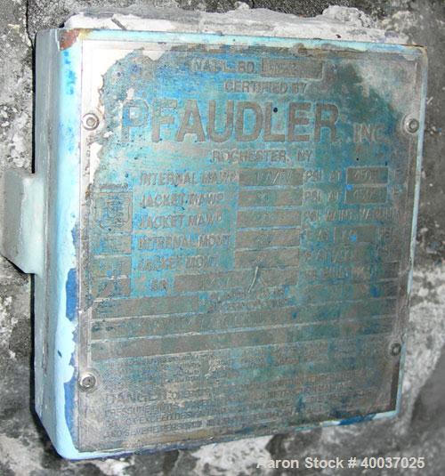 Used 750 Gallon Glass Lined Pfaudler Reactor