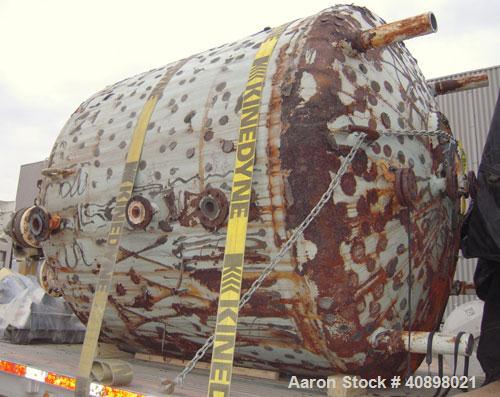 Used Pfaudler Glass Lined Reactor, Model RA78-1500-100-90, 1500 Gallon. 9129 glass. 78" diameter x 87" straight side. Internal rated 100 psi/fv at 450 deg F, jacket rated 90 psi at 450 deg F. 5SRW dr...