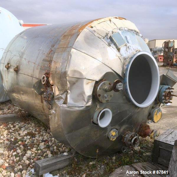 Used 2000 Gallon Pfaudler Glass Lined Reactor, Model RA78-2000