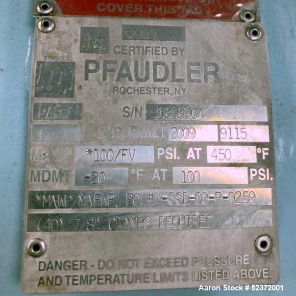 Used Pfaudler 200 Gallon Glass Lined Reactor
