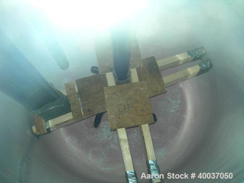 Used: Pfaudler glass lined clamp top reactor, 200 gallon, model RT40-200-10-100, 9125 white glass. Approximately 40" diameter x 45" straight side. Clamp dish top, dish bottom. Intenal  rated  100/fv ...