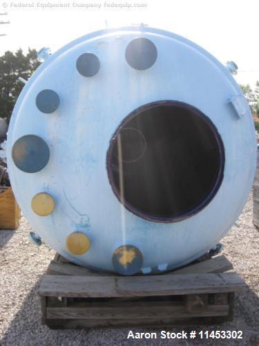 Unused- Pfaudler Glass Lined Reactor Body, 1500 Gallon