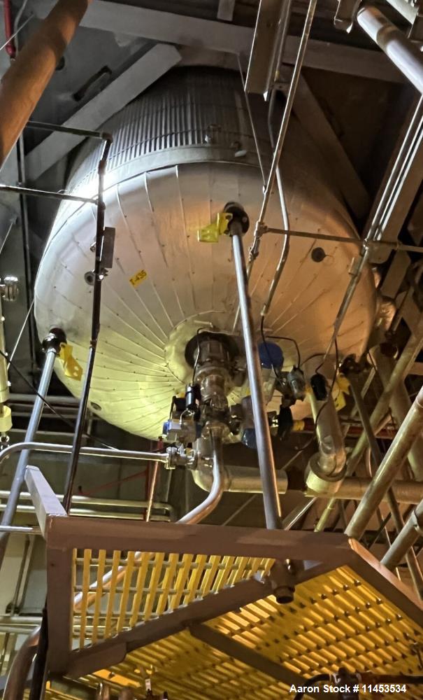 Used 2,000 Gallon Pfaudler Glass Lined Reactor