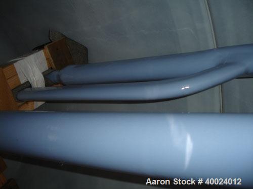 Used Pfaudler Clamp Top Glass Lined Reactor, 200 gallon, 5025 white glass. Approximately 42" diameter x 32" straight side, clamp dished top, dished bottom. Internal rated 100 psi/ FV at 450 deg F, ja...